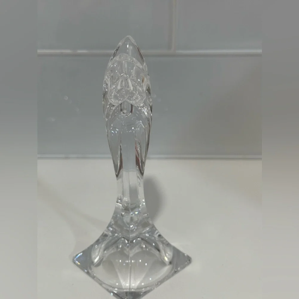 Vintage Mikasa Art Deco Crystal Candleholder set of two no chips scratches